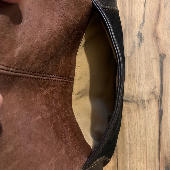 The Sak Metallic Copper Brown Bag Genuine Leather Shoulder Bag - Picture 4 of 7